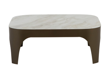 MODÌ - Square steel coffee table and porcelain stoneware top by Tonin Casa - view 3